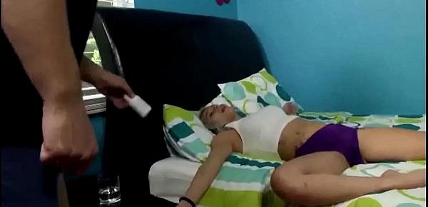  Stepdaughter being fucked while sleeping